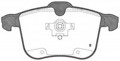 OPEN PARTS bpa105300 -  Комплект тормозных колодок, дисковый тормоз